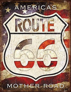 【RT 66】ティン サイン RT 66-AMERICA'S ROAD 66-DE-MS2104