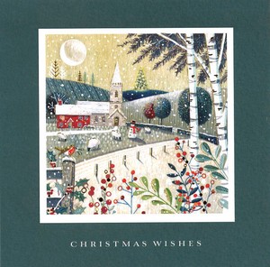 グリーティングカード クリスマス「CHRISTMAS WISHES」  メッセージカード