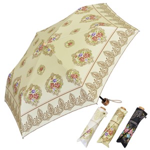 晴雨兼用傘　紫外線予防　UVカットUV対策　ビクトリアブーケ柄レディース用傘　日傘・折畳傘