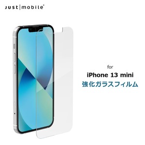 新型 iPhone 13 mini 保護 フィルム JustMobile Xkin 強化ガラスフィルム