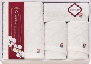 Imabari towel Hand Towel White Bath Towel Presents Face Made in Japan