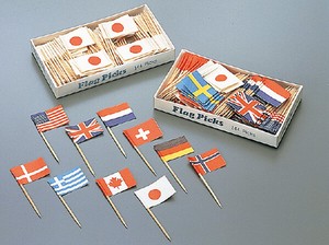 FLAG PICKS（144本入）/爪楊枝・国旗・お子様ランチ旗・お弁当ピック