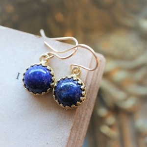 Pierced Earrings Gold Post Turquoise/Lapis Lazuli Earrings