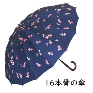晴雨兼用傘　紫外線予防　UVカットUV対策　キンギョ柄レディース用傘　日傘