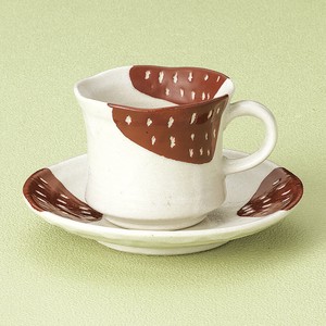 ≪メーカー取寄≫赤カスリコーヒー碗