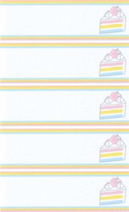 Name Label Series Cake Pastel