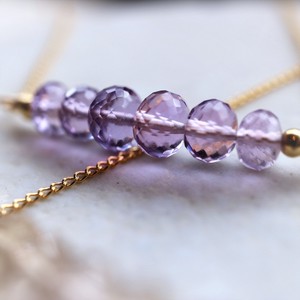 Amethyst Gold Chain Necklace