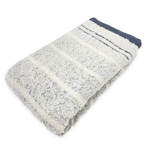 cocohibi Hand Towel Navy Senshu Towel Face Border Organic Cotton Thin Made in Japan