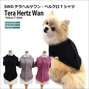 テラヘルツワン・ベルクロTシャツ（3色）[在庫限り][SSからSL][日本製][ドッグウェア]