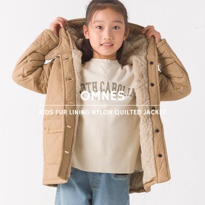 Kids' Jacket Nylon Quilted Fur Coat Kids