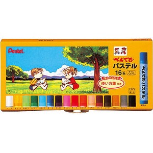 Pentel Crayons Art Supplies Pastel 16-colors