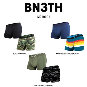 BN3TH(ベニス)ショートボクサーパンツ 2枚セット インナーポケット付 メンズ 男性用下着 M219001