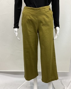 Cropped Pant Bottoms Stretch Ladies' Straight
