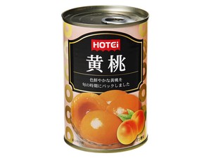 ホテイ 黄桃 4号缶 x24 【フルーツ缶詰】