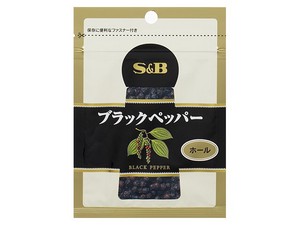 S＆B スパイス＆ハーブ ブラックペッパー ホール 袋 35g x10 【スパイス・香辛料】