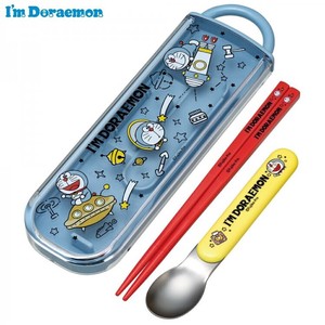 【スケーター】抗菌食洗機対応スライド式箸スプーンコンビセット【I'm Doraemon 宇宙さんぽ】 日本製