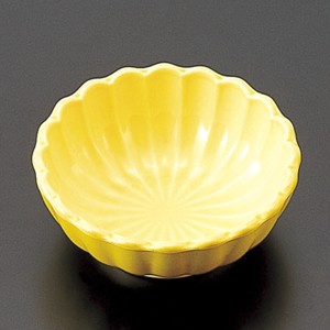 ≪メーカー取寄≫［A］2.6寸菊型鉢 黄