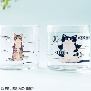 【K】おいしそうだニャー猫の水族館グラス（猫部パーラー）