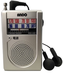 miniポケットラジオ　携帯ラジオ　イヤホン付　ワイドFM 小型 防災グッズ