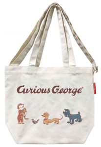 【Curious George】中仕切りショルダートート おさるのジョージ ハグ　K-9856C