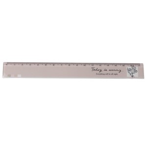 Ruler/Measuring Tool Daisy Ruler Clear 17cm