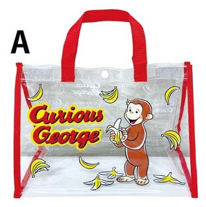 【Curious George】おさるのジョージ　マチ付きレッスンバッグ レッド　K-3115A