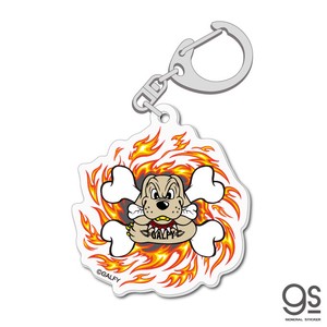 GALFY アクリルキーホルダー 炎 キャラクター ガルフィー ファッション ストリート 犬 ヤンキー GAL024