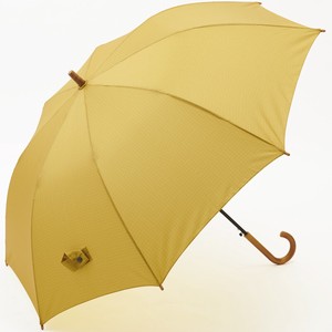 ジャンプ雨傘 65cm チェック YELLOW 【392／サンキューニ】 Q001