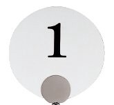 テーブルナンバープレート丸型(行書体/教科書体/書アルファベット/書数字)<YUKIWA>(ユキワ）
