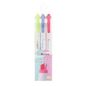 【ペン】Ninipie ニードルペン＆マーカーペン 3本セット