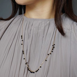 Peridot/Onyx Gold Chain Necklace