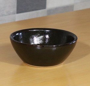 益子焼　4.0小鉢　黒釉