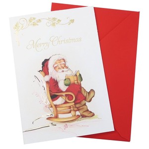 【グリーティングカード】CHRISTMAS イタリア製クリスマスカード サンタクロース