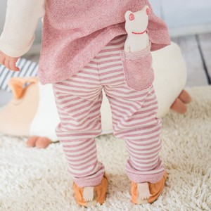 Kids' Leggings Border Organic Cotton Made in Japan