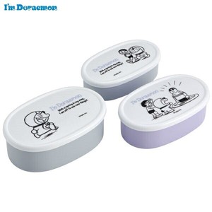 【スケーター】抗菌食洗機対応シール容器 3Pセット 【I’m Doraemon（アイム ドラえもん）22】
