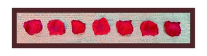 レクタングルアートL/Petales de rose/Rouge