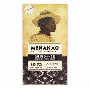 メナカオ ダークチョコレート100% カカオニブ L