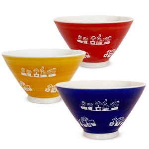 波佐見焼 日本製 勲山窯 茶碗 3個セット 直径 11cm 高さ 6.5cm フラワーコレクション