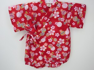 儿童浴衣/甚平 新款 凹凸纹 花卉图案 日本制造