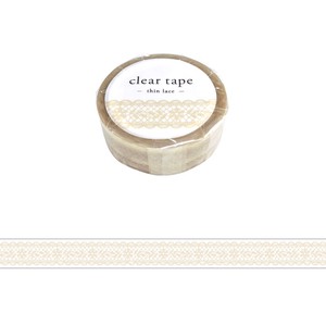 Washi Tape Thin Lace Clear Tape 15mm Width