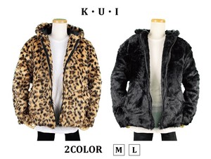 Jacket Faux Fur Outerwear Leopard Fake Fur Unisex Men's