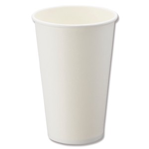 ヘイコー 紙コップ ペーパーカップ アイス・ホット兼用 16オンス 口径90mm ホワイト 25個