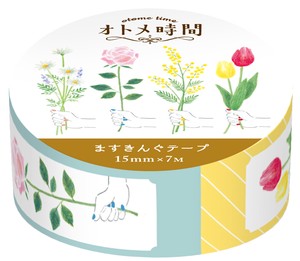 Furukawa Shiko Washi Tape Otome-Time Masukingu Tape Flowers