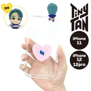 TinyTAN フィギュアクリアiPhoneケース (RM)【iphone11】【iphone12/12Pro】