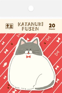 Furukawa Shiko Sticky Notes Watashi-Biyo Die-Cut Fusen Cat