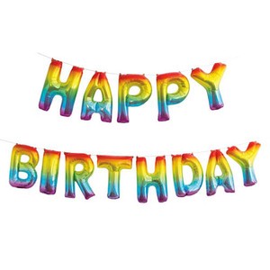 Party Item Happy Birthday Rainbow Balloon