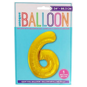 Party Item Number Balloon
