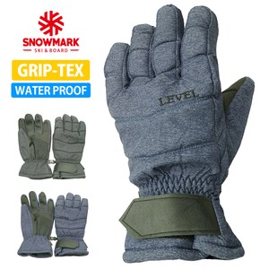 【SNOWMARK】防水インナー内蔵 スキー手袋 メンズ スキーグローブ LV12