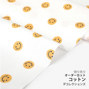 【生地】【布】【コットン】Petit smile デザインファブリック★1m単位でカット販売「2022新作」