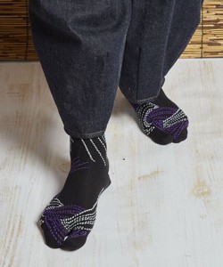 《定番》【日本製】【カヤ】足袋型くつ下25〜28cm 紫根縄 ○3D展 足袋靴下